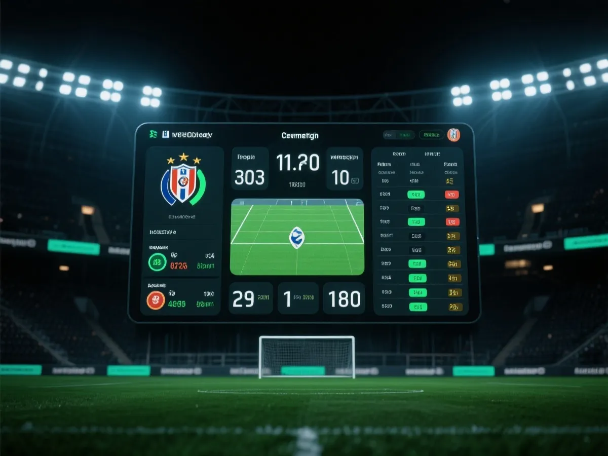 世界杯实时比分与赛程界面示意图